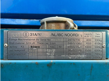 Tanque de almacenamiento Kiwa IBC 1000 liter dieseltank met keuring: foto 3
