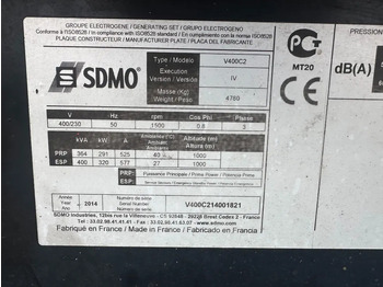 Generador industriale SDMO Volvo TAD 1342GE 440 kVA Silent generatorset: foto 3