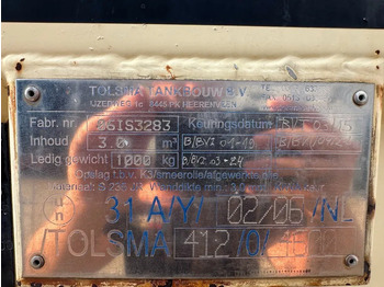 Tanque de almacenamiento Tolsma Kiwa IBC 3000 liter Dieseltank Milieutank: foto 3