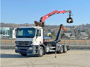 Camión multibasculante, Camión grúa nuevo Mercedes-Benz ACTROS 2544 * ABROLLKIPPER * LHO L190Z(78) * TOP: foto 2