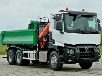 Camión grúa Renault C 430 *KIPPER 5,10 m + PK 16001 - K B* 6x4: foto 4