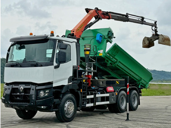 Camión grúa Renault C 430 *KIPPER 5,10 m + PK 16001 - K B* 6x4: foto 3