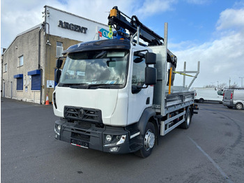 Camión caja abierta, Camión grúa Renault Trucks D 14 Flatbed drop side poling truck: foto 3