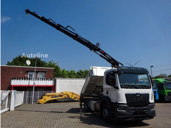 Leasing de MAN TGS 22.400 - 3 way tipper + crane MAN TGS 22.400 - 3 way tipper + crane: foto 3