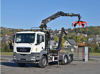 Camión multibasculante, Camión grúa MAN TGS 26.360: foto 2 Camión multibasculante, Camión grúa MAN TGS 26.360: foto 2