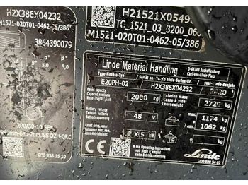 Leasing de  Linde E20PH-02 Linde E20PH-02: foto 4 Leasing de  Linde E20PH-02 Linde E20PH-02: foto 4