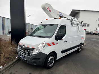 Camión con plataforma elevadora, Furgoneta Renault Master 2.3 dCi / France Elevateur 121FT, 12m: foto 4