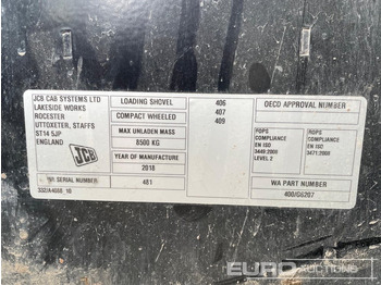 Cargadora de ruedas 2018 JCB 406: foto 2