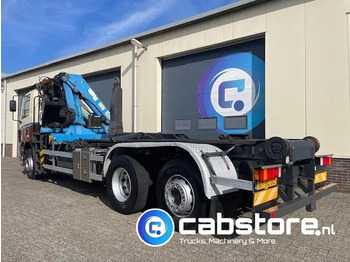 Camión multibasculante, Camión grúa DAF CF 85.340 6X2 Euro 3 - Haakarm containersystem - Hooklift - Abrollkipper - Year 2004 - HMF 1680-K2 Crane - Grua - Ladekran - Autolaadkraan: foto 2