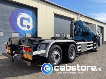 Camión multibasculante, Camión grúa DAF CF 85.340 6X2 Euro 3 - Haakarm containersystem - Hooklift - Abrollkipper - Year 2004 - HMF 1680-K2 Crane - Grua - Ladekran - Autolaadkraan: foto 3
