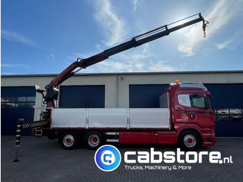 Camión grúa Scania R520  LB6X2*4HNB V8 Euro 6 - Bouwjaar 2013 - Highline - Opticruise  - Open box + Palfinger PK 24001-K B Autolaadkraan - Good condition !: foto 3 Camión grúa Scania R520  LB6X2*4HNB V8 Euro 6 - Bouwjaar 2013 - Highline - Opticruise  - Open box + Palfinger PK 24001-K B Autolaadkraan - Good condition !: foto 3