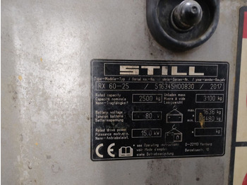 Carretilla elevadora eléctrica Still RX60-25: foto 5 Carretilla elevadora eléctrica Still RX60-25: foto 5