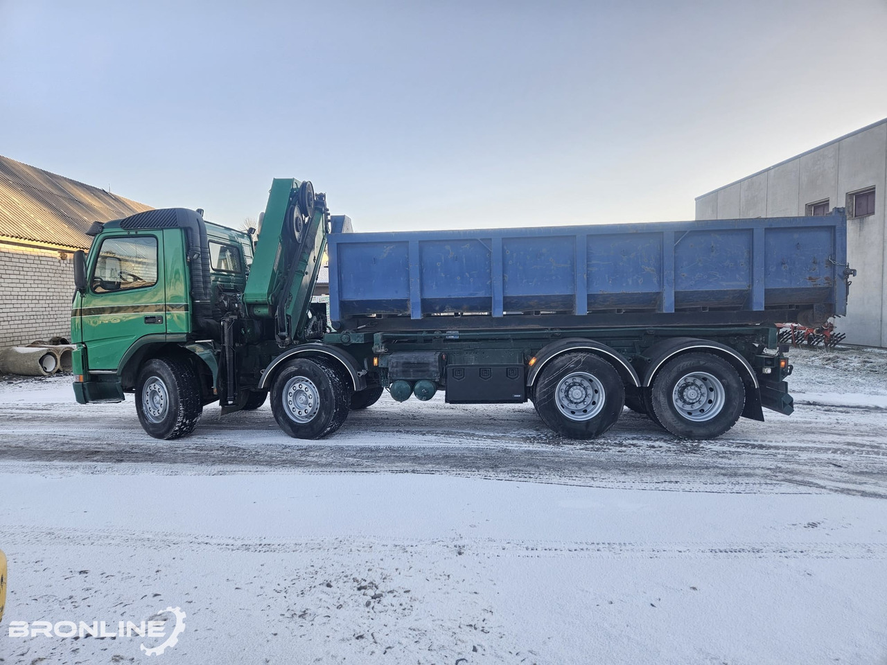 2002 Volvo FM12 8x4 Cable lift + Crane HMF - Camión con equipo de cable, Camión grúa: foto 4 2002 Volvo FM12 8x4 Cable lift + Crane HMF - Camión con equipo de cable, Camión grúa: foto 4