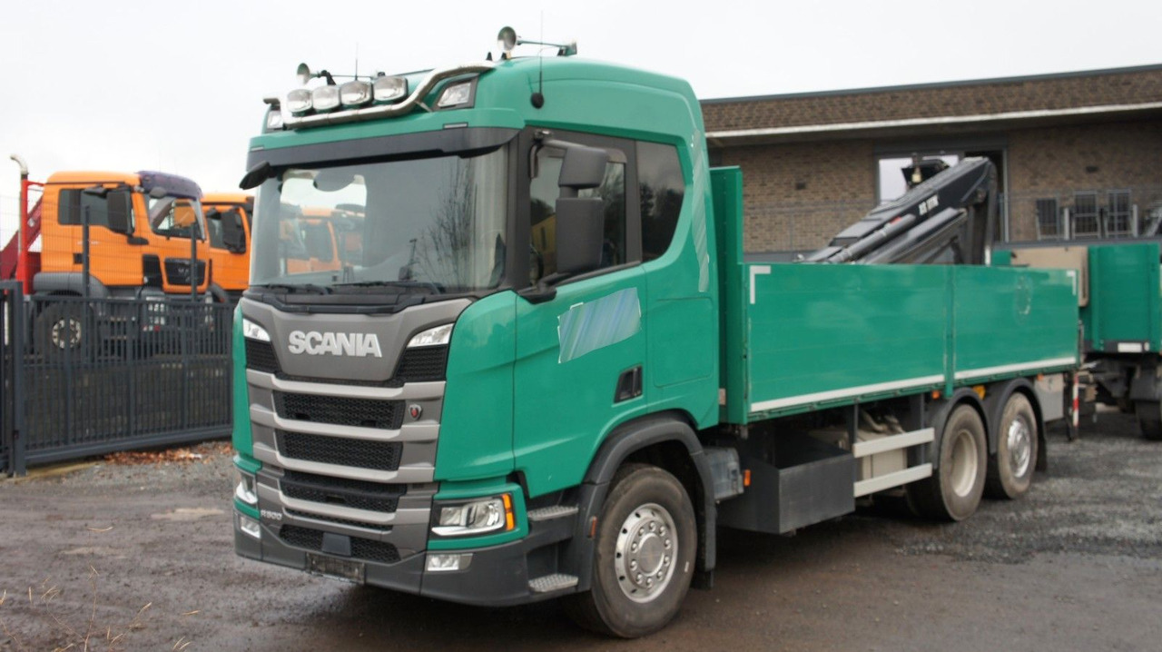 Scania R500 6x2 Baustoffzug Kran HIAB 177 K-2 Pro - Camión caja abierta, Camión grúa: foto 2 Scania R500 6x2 Baustoffzug Kran HIAB 177 K-2 Pro - Camión caja abierta, Camión grúa: foto 2