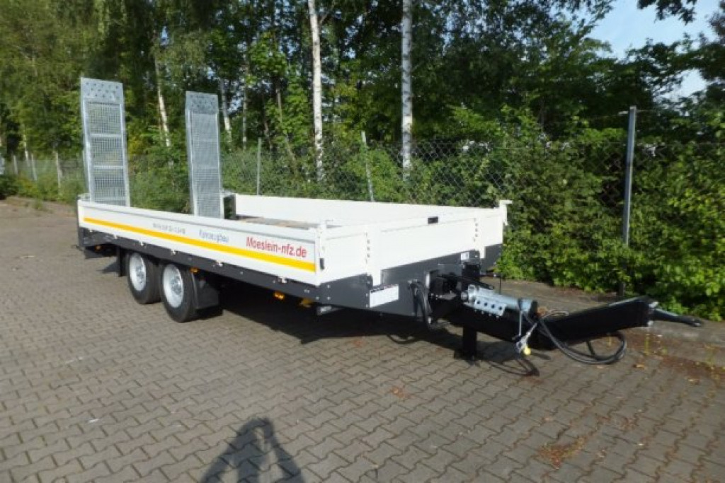Remolque góndola rebajadas para transporte de equipos pesados nuevo Möslein TTT 13- 5,2 Weiß  Neuer Tandemtieflader 13 t GG: foto 7