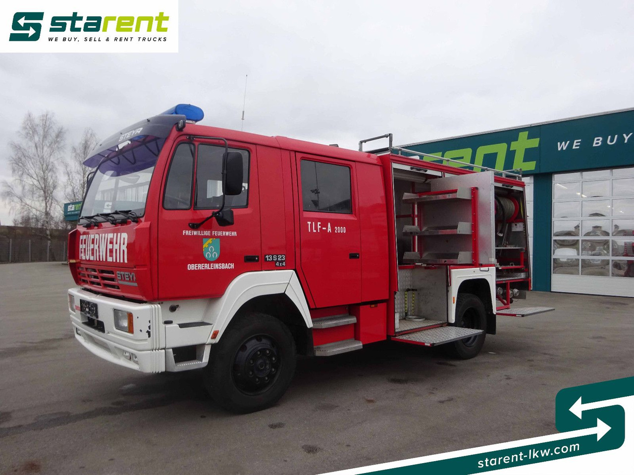 Steyr 13S23 4x4 Feuerwehrauto, 2.000 Liter Wassertank - Camión: foto 1 Steyr 13S23 4x4 Feuerwehrauto, 2.000 Liter Wassertank - Camión: foto 1