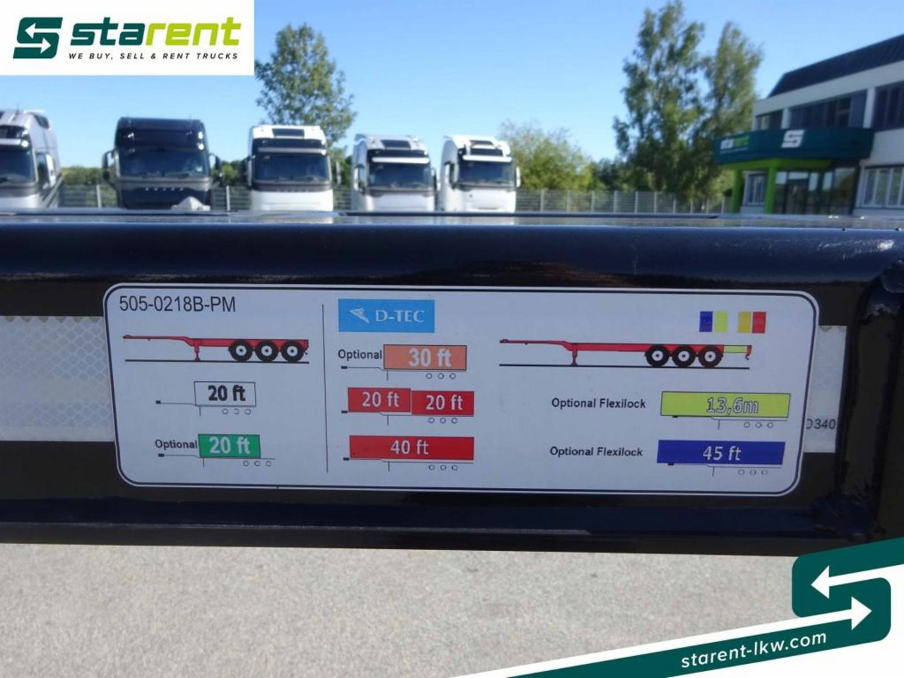 Remolque portacontenedore/ Intercambiable nuevo D-TEC Portmaster 1x20 / 2x20 / 1x30 / 1x40 / 1x45: foto 20