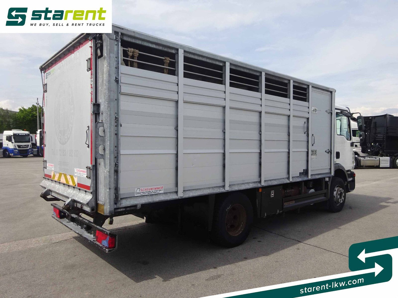 MAN TGM 15.290 Viehtransporter, Scheuwimmer Aufbau - Camión para caballos: foto 5 MAN TGM 15.290 Viehtransporter, Scheuwimmer Aufbau - Camión para caballos: foto 5