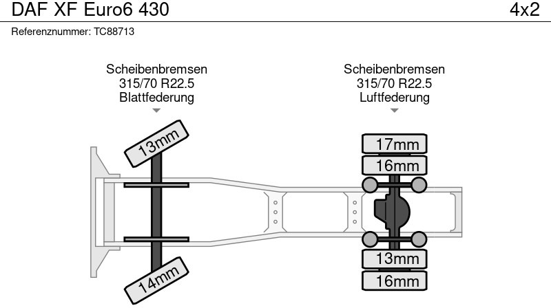 Cabeza tractora DAF XF Euro6 430: foto 8