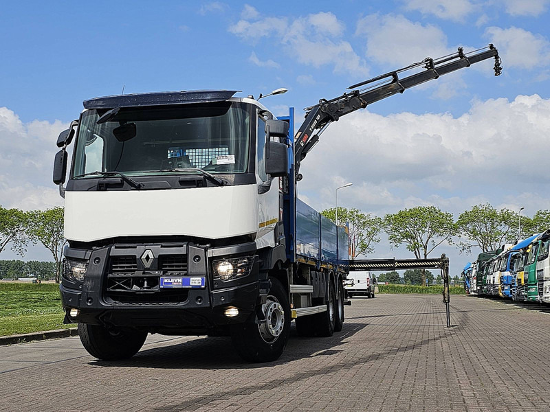 Renault K 430 HIAB 188ES4 - Camión caja abierta, Camión grúa: foto 1 Renault K 430 HIAB 188ES4 - Camión caja abierta, Camión grúa: foto 1