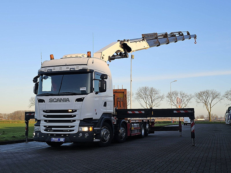 Scania R490 - Camión caja abierta, Camión grúa: foto 1 Scania R490 - Camión caja abierta, Camión grúa: foto 1