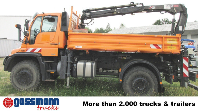 Unimog U500 4x4 405/40 mit Heckkran Hiab 077-1 HiDuo, - Furgoneta: foto 2 Unimog U500 4x4 405/40 mit Heckkran Hiab 077-1 HiDuo, - Furgoneta: foto 2