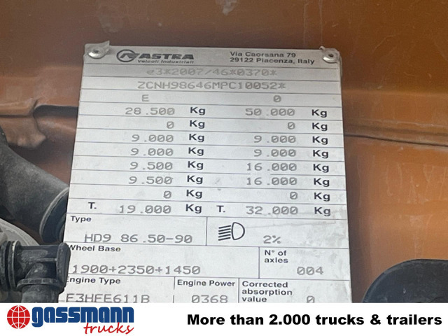 Iveco ASTRA HD9 86.50-90 8x6, Unfallschaden, Cursor 13 - Camión chasis: foto 5 Iveco ASTRA HD9 86.50-90 8x6, Unfallschaden, Cursor 13 - Camión chasis: foto 5