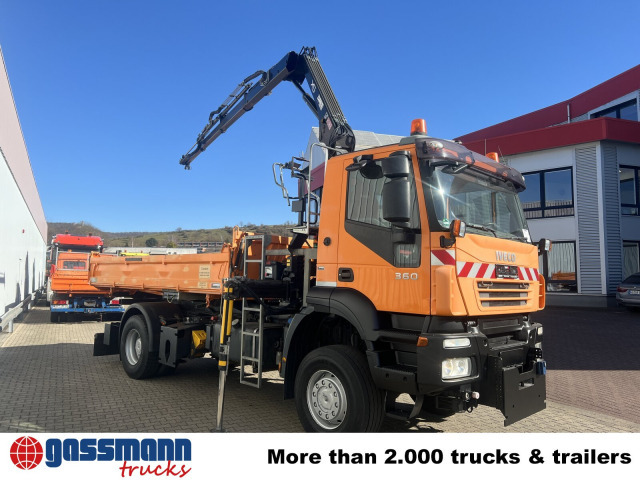 Camión volquete, Camión grúa Iveco Trakker AD190T36WP 4x4, Widi-Platte,: foto 8