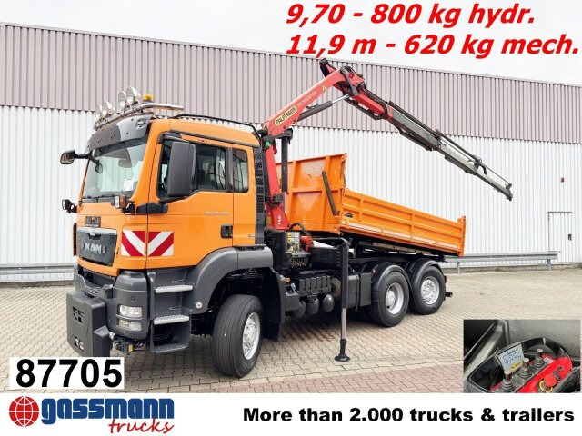 MAN TGS 28.400 6X4-4 BL, Lenk-/Lift, - Camión volquete, Camión grúa: foto 1 MAN TGS 28.400 6X4-4 BL, Lenk-/Lift, - Camión volquete, Camión grúa: foto 1