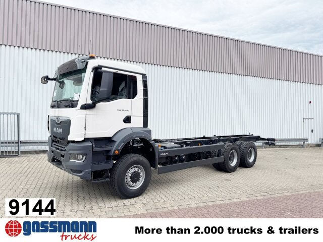 MAN TGS 33.480 6x6 BB CH, Hohe Bauart, Nebenantrieb - Camión chasis: foto 1 MAN TGS 33.480 6x6 BB CH, Hohe Bauart, Nebenantrieb - Camión chasis: foto 1
