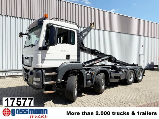 MAN TGS 35.540 8x6H BL, HydroDrive, PriTrader, Hiab - Camión multibasculante: foto 1 MAN TGS 35.540 8x6H BL, HydroDrive, PriTrader, Hiab - Camión multibasculante: foto 1