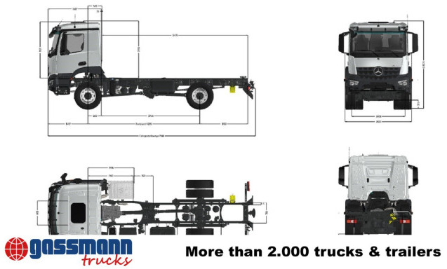 Camión chasis Mercedes-Benz Arocs 1827/30 A 4x4, mehrfach vorhanden!: foto 7 Camión chasis Mercedes-Benz Arocs 1827/30 A 4x4, mehrfach vorhanden!: foto 7