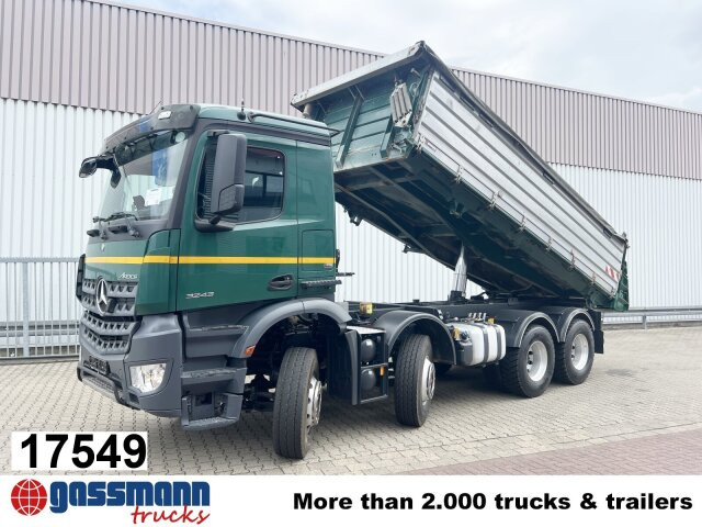 Mercedes-Benz Arocs 3243 K 8x4, Ressenig Thermo Alukipper 3-S - Camión volquete: foto 1 Mercedes-Benz Arocs 3243 K 8x4, Ressenig Thermo Alukipper 3-S - Camión volquete: foto 1