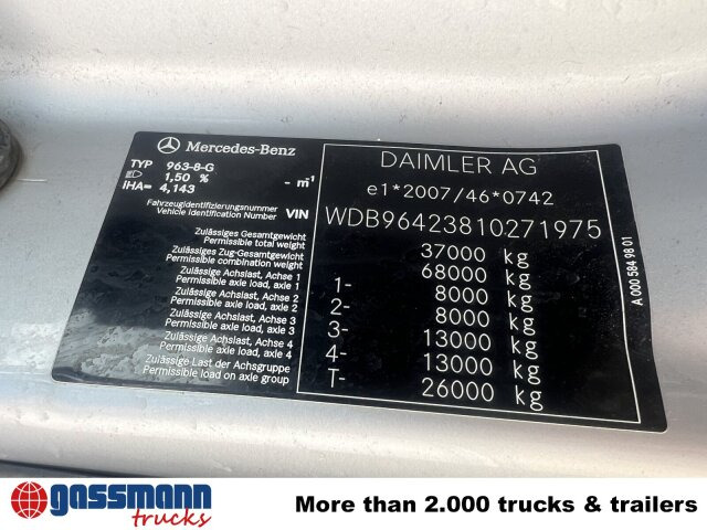 Mercedes-Benz Arocs 3251 K 8x4/4, Retarder, Stahlmulde ca. - Dúmper: foto 3 Mercedes-Benz Arocs 3251 K 8x4/4, Retarder, Stahlmulde ca. - Dúmper: foto 3