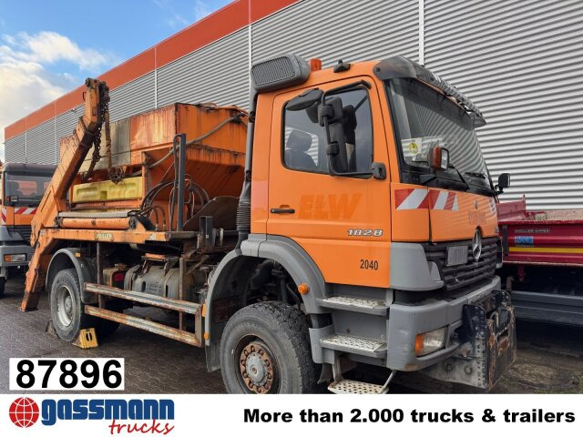 Mercedes-Benz Atego 1828 4x4, Tele-Absetzer, - Camión portacontenedor de cadenas: foto 1 Mercedes-Benz Atego 1828 4x4, Tele-Absetzer, - Camión portacontenedor de cadenas: foto 1