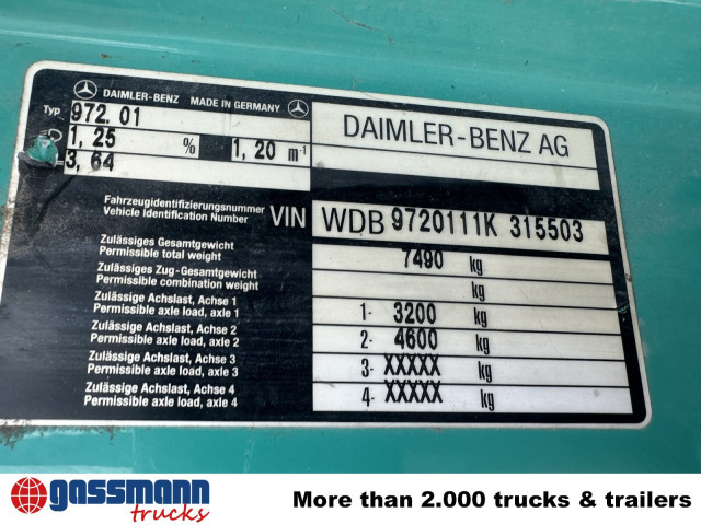 Mercedes-Benz Atego 815 K 4x2, 2x AHK - Camión volquete: foto 3 Mercedes-Benz Atego 815 K 4x2, 2x AHK - Camión volquete: foto 3