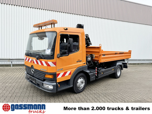 Camión volquete, Camión grúa Mercedes-Benz Atego 815 K 4x2 mit Kran Hiab 055 B-1 CL: foto 8