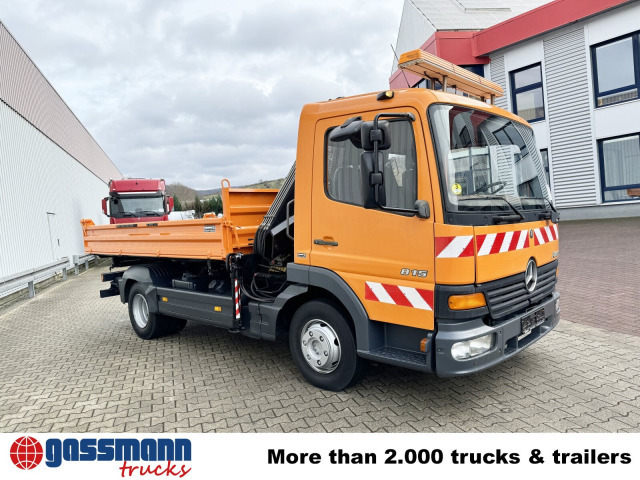 Camión volquete, Camión grúa Mercedes-Benz Atego 815 K 4x2 mit Kran Hiab 055 B-1 CL: foto 10