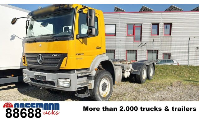 Mercedes-Benz Axor 2629 K 6x4, PTO, Steel, Manual, 6-Zylinder - Camión chasis: foto 1 Mercedes-Benz Axor 2629 K 6x4, PTO, Steel, Manual, 6-Zylinder - Camión chasis: foto 1