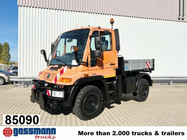 Unimog U 300 4x4, Kipper, Kommunalhydraulik, - Camión caja abierta, Vehículo municipal: foto 1 Unimog U 300 4x4, Kipper, Kommunalhydraulik, - Camión caja abierta, Vehículo municipal: foto 1
