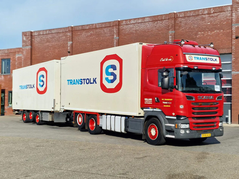 Scania R580 Topline 6x2*4 Frigo + Burg trailer - Retarder - Steering axle - Night clima - Camión frigorífico: foto 1 Scania R580 Topline 6x2*4 Frigo + Burg trailer - Retarder - Steering axle - Night clima - Camión frigorífico: foto 1