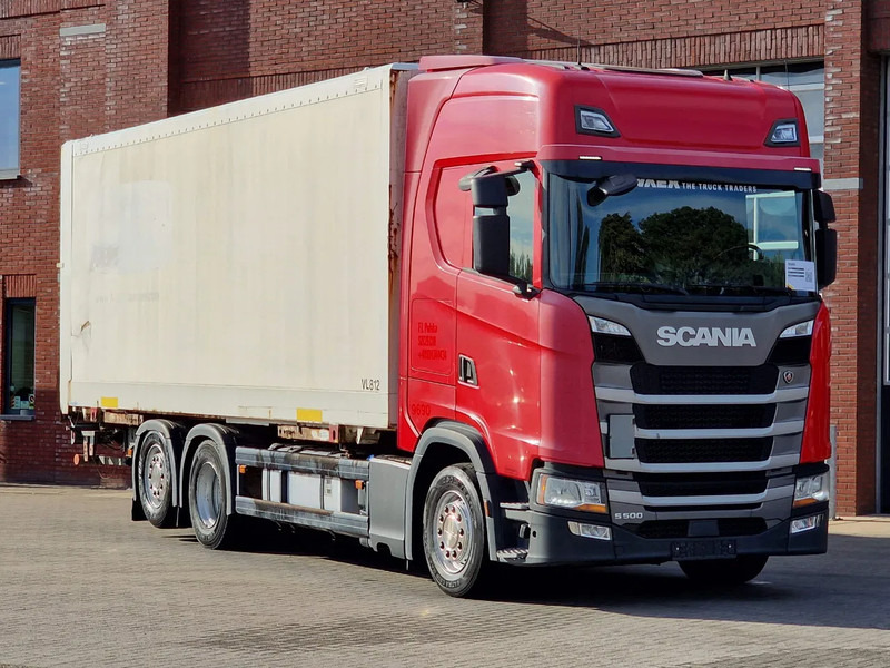 Scania S500 NGS Highline 6x2 - BDF - Full air - Loadlift - Box - Navi - Retarder - Camión portacontenedore/ Intercambiable: foto 1 Scania S500 NGS Highline 6x2 - BDF - Full air - Loadlift - Box - Navi - Retarder - Camión portacontenedore/ Intercambiable: foto 1