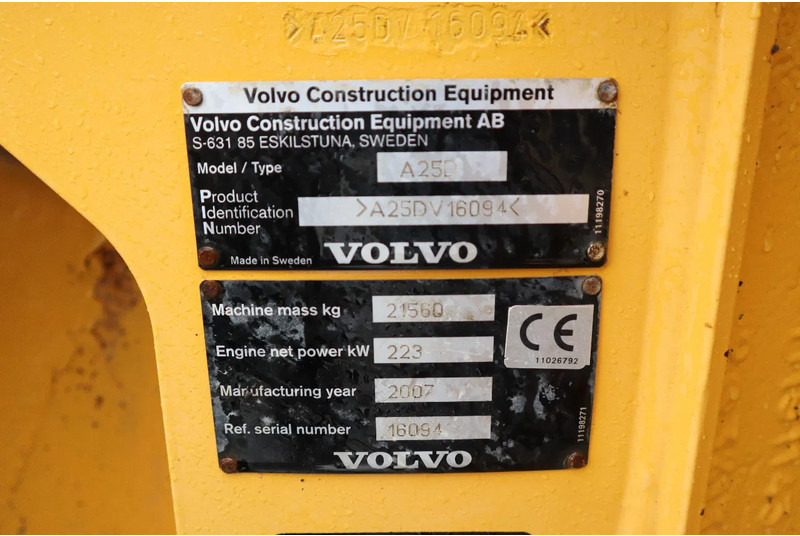 Leasing de Volvo A25D | A 25 D | AIRCO | GOOD CONDITION Volvo A25D | A 25 D | AIRCO | GOOD CONDITION: foto 20