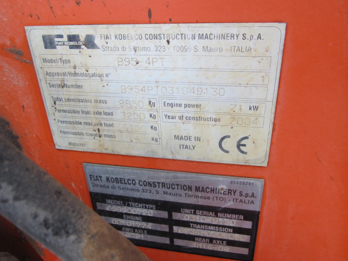 Fiat Kobelco B95 - Retroexcavadora: foto 5 Fiat Kobelco B95 - Retroexcavadora: foto 5