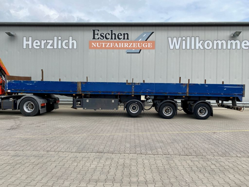 Janzen | ausziehbar*2+3 Achse gelenkt*Luft-Lift - Semirremolque plataforma/ Caja abierta: foto 2 Janzen | ausziehbar*2+3 Achse gelenkt*Luft-Lift - Semirremolque plataforma/ Caja abierta: foto 2