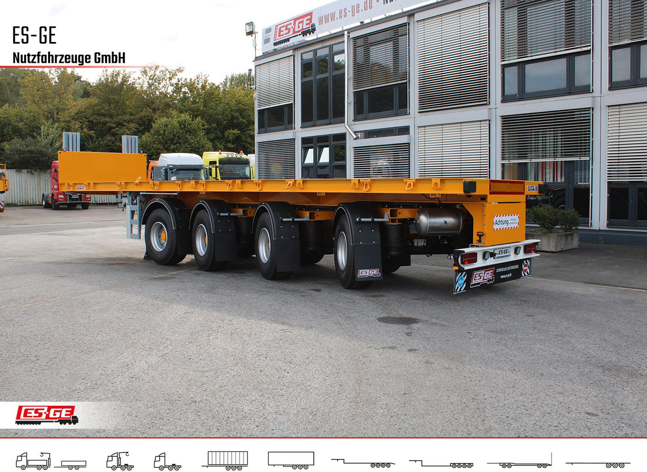 ES-GE 4-Achs-Ballastauflieger - Semirremolque plataforma/ Caja abierta: foto 1 ES-GE 4-Achs-Ballastauflieger - Semirremolque plataforma/ Caja abierta: foto 1