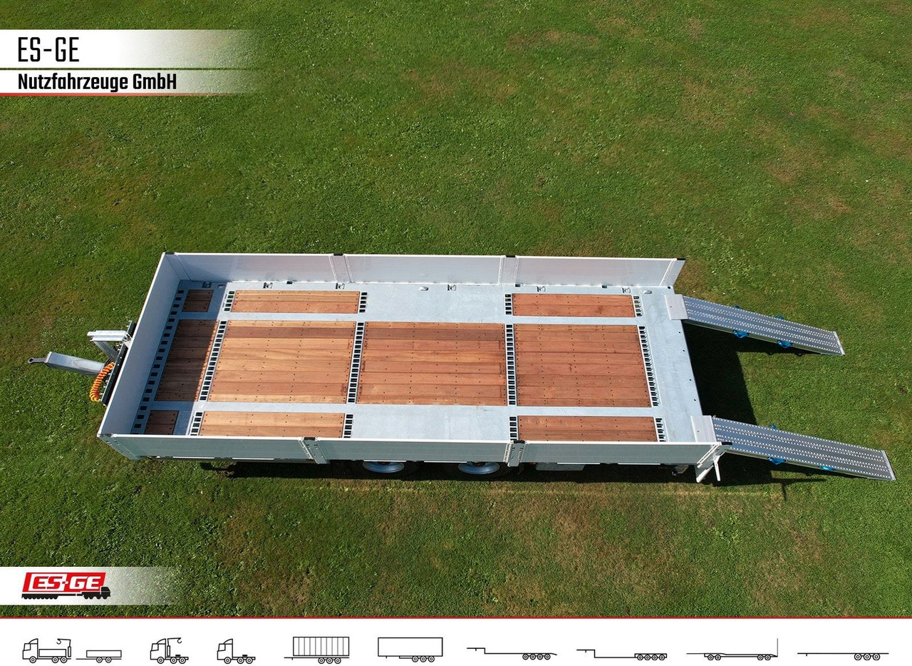 ES-GE Tandem-Anhänger Bordwände, CV, Rungen - Remolque plataforma/ Caja abierta: foto 5 ES-GE Tandem-Anhänger Bordwände, CV, Rungen - Remolque plataforma/ Caja abierta: foto 5