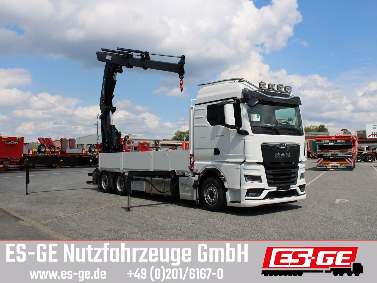 MAN TGX 26.480 6x2-4 LL CH mit MKG HLK531 a5 - Camión caja abierta, Camión grúa: foto 3 MAN TGX 26.480 6x2-4 LL CH mit MKG HLK531 a5 - Camión caja abierta, Camión grúa: foto 3