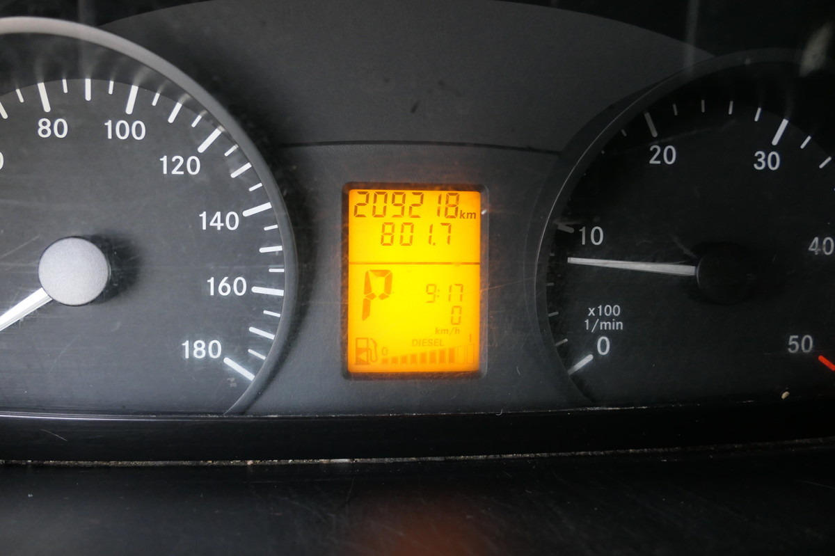 Furgoneta caja cerrada MERCEDES-BENZ SPRINTER 310 CDI MAXI EURO-5 KOFFER REGALE KAMER: foto 12