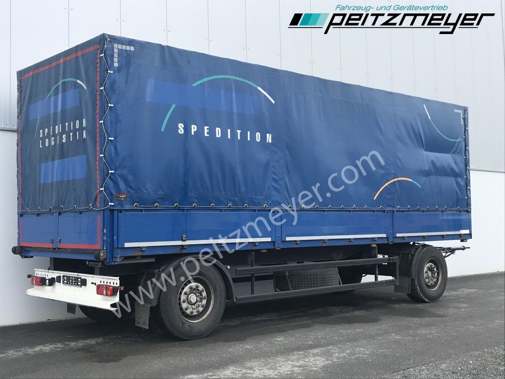 Remolque con toldo ACKERMANN 2 Achs Anhänger - 8,15 m PA-F 18/7.8 E , Bordwände, RSAB, seitl. Rollplane: foto 1